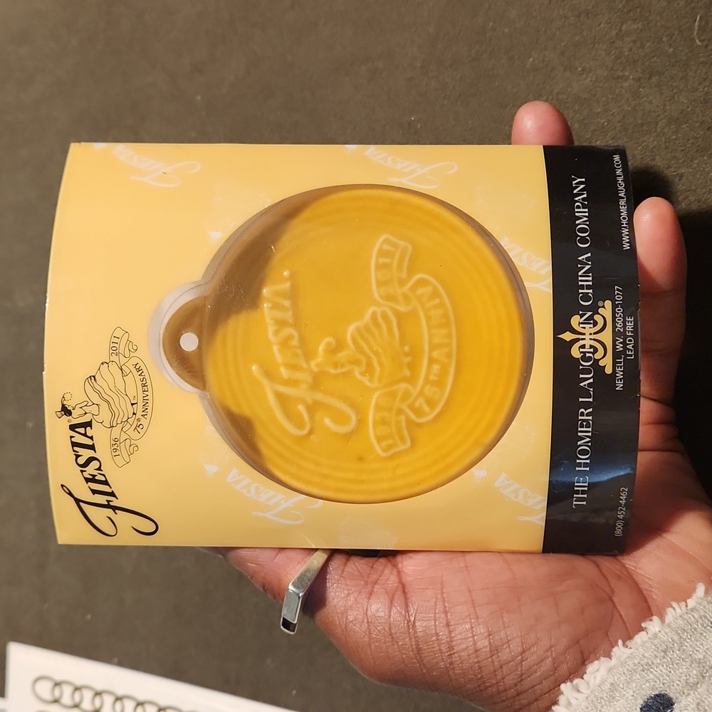 New FIESTA 75th ANNIVERSARY ceramic ornament #761